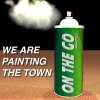 On the Go spraycan ad