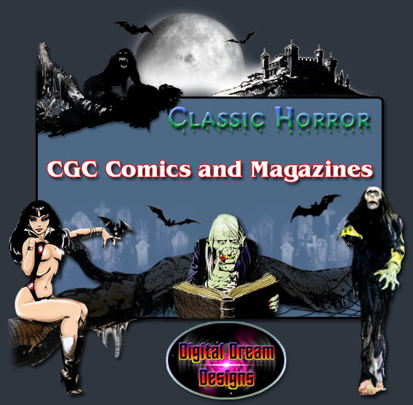 Comics, Magazines, CGC certified, Certified Guaranty Company, graded, Warren, Creepy, Eerie, Vampirella, Marvel, Savage Tales, Conan, Boris, Frank Frazetta, buy, purchase.